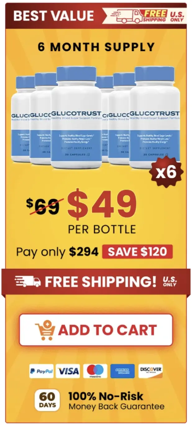 GlucoTrust 6 bottles